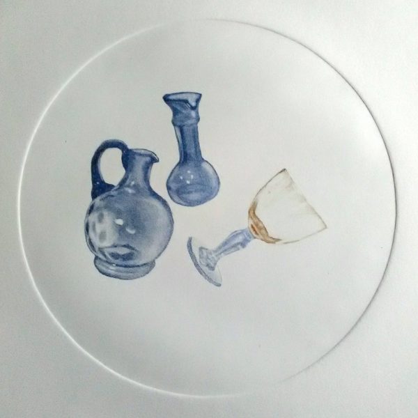 nathalied-nature-morte-bleuetbrun#2- 2018 Nature morte #2